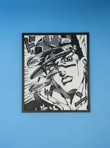 Jojo Part 6 Stone Ocean 3D Printed Manga Panel - Jotaro Disc Scene Desk Art