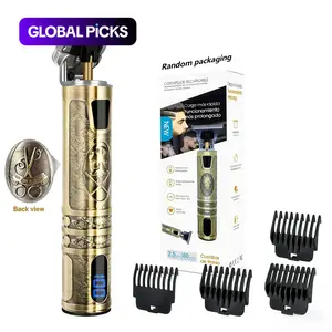 Beard Trimmer for Men, Equipped with Four Limit Combs, One Data Cable and One Cleaning Brush, Rechargeable Zero-Gapped Beard Trimmers with LED Screen, Men’s Beard Shaver, Cordless Hair Clipper, Facial Hair Trimmer, Gift for Men #GLOBAL PICKS