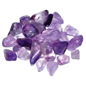 Amethyst Tumbled Stones 1 Lb Bulk — Sobriety Protection Crown Chakra