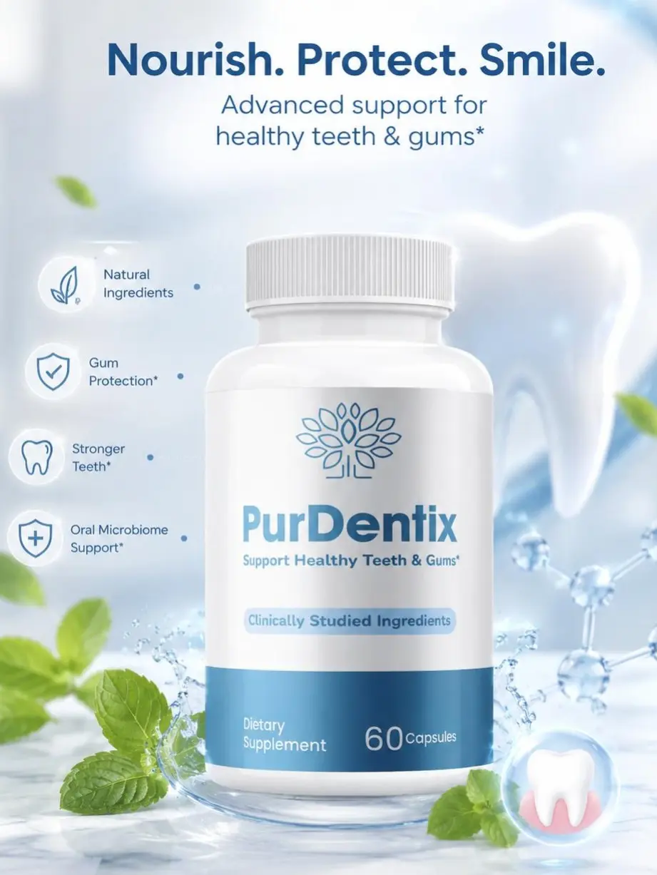 Purdentix Oral Probiotic Support Healthy Teeth and Gums Pur Dentix - 60 Capsules