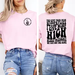 I Give Mind High Blood Pressure Graphic T-Shirt - Relaxed Fit Soft Print T-shirt and Sweatshirt