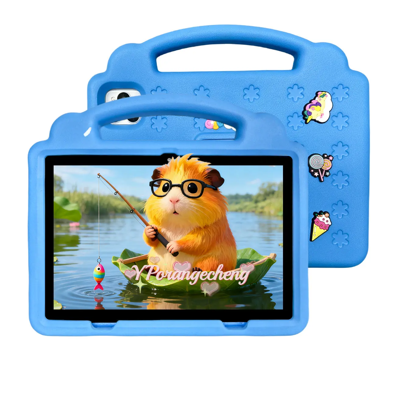 10.1 Inch Android Touchscreen Tablet, HD Screen, Parental Control, Educational Content, Learning Tablet, Student Tablets, Eva Case, Blue/// Colors Available