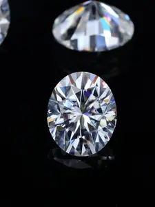 1pc 4-11mm Oval Cut Synthetic Moissanite Gemstone, Loose Artificial Stone for Earrings Pendants Bracelets Jewelry DIY Accessories