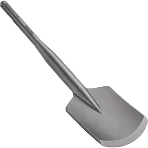 SDS Max Clay Spade,  4-1/2 In. x 17 In. Steel Drill Shovel Bit for SDS Max Rotary Hammer Electric Jackhammer, for Digging in Gardening, Backyard Landscaping  Clay Gravel Soil  Sandstone