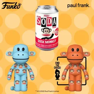 Funko Vinyl SODA: Paul Frank - Sock Monkey 1:6 Chance of Chase Sealed
