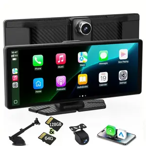 2026 new 10.26 Inch 4K Ultra HD Portable Car Stereo with Wireless Carplay screen, Carplay Radio touchScreen,Car Video Player，Vehicle Car Entertainment Player, Gifts for Men, Gifts for Boyfriend, Car Accessories, Men Gifts