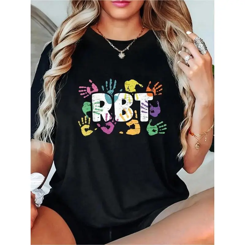 Women's Short-Sleeve Casual Round Neck Drag or Shut Up Graphic Mental Illness Awareness Registered Behavior Technician (RBT) T-Shirt Tops, Drag Or Shut Up Graphic Women's T-Shirts