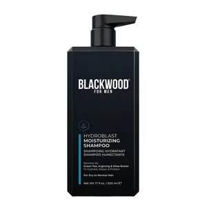Blackwood For Men HydroBlast Moisturizing Shampoo | Natural Sulfate-Free Hair Care & Silky Smoothing Repair | For Normal to Coarse, Dry or Curly Hair