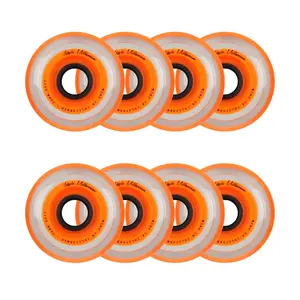 Labeda Roller Hockey Wheels - Millennium Gripper 72mm 76A Orange (8-Pack)