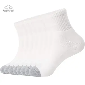 Men's Athletic Ankle Socks 8 Pairs Thick Cushion Running Socks for Men & Women Cotton Socks 6-9/9-12/12-15