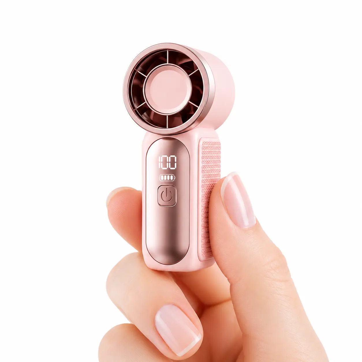 Portable Handheld Mini Fan, 6 Speeds 16900 RPM High Velocity Personal Fan with LED Display, USB Rechargeable, Mini Fan with Lanyard for Makeup, Travel, Outdoor Fan for Women Girl Gift multifunctional