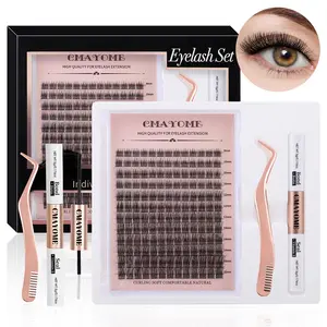 Luxury Eyelash Extension Kit, High-Quality Dense Lashes, Natural Curly Look, Longer Looking Eyelashes, Mixed Length & Curl, Recyclable Patch, Festival Ready, Diy Eyelash Extensions, Eyelash Extensions Set