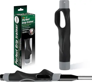 Golf Grip Trainer & Swing Training Aid – Correct Hand Positioning, Improve Swing Consistency & Muscle Memory – Practice Tool for Beginners & Intermediate Golfers Grey