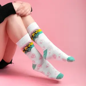 KimChi Chic Beauty Striped Cotton Crew Footies, Adult Unisex Socks Comfortable Fit