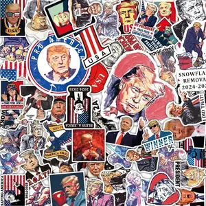 100 Pack President Stickers American Graphic Decal for Laptop Phone Vehicle Water Bottle