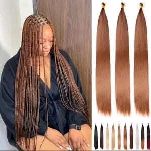 Jedix 5 packs 24 Inches silky Bone Straight Braiding Hair 150g/pack Straight Hair Extensions,Straight Ponytail Hair Bundles Soft Synthetic Extensions & Pieces