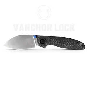 Vosteed Shilin Cutter Pocket Knife for Men Women Gifts - Vanchor Lock® (2.90" Elmax Blade & Carbon Fiber Handle) - A2810