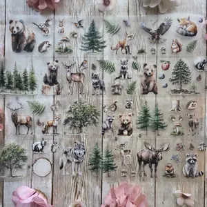 Woodland Animals Precut PET Tape- Mini