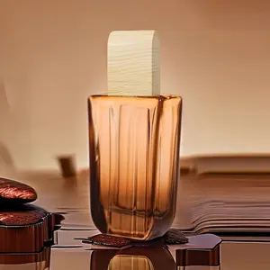 Dark Chocolate Ice Cream Scented Perfume for Women 50ML Brown Bottle Modern Versatile Fragrance Top Notes Sea Salt Sweet Orange Middle Notes Caramel Pistachio Base Notes Musk Sandalwood Ambergris Salty Sweet Gourmand Fragrance