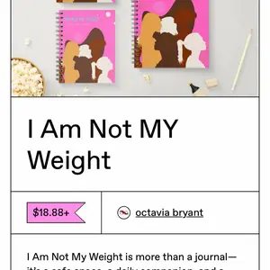 I Am Not My Weight Guided Healing Journal for Body Love & Wellness Daily Reflection Emotional Check-ins Self Love Affirmations Gentle Mindset Prompts