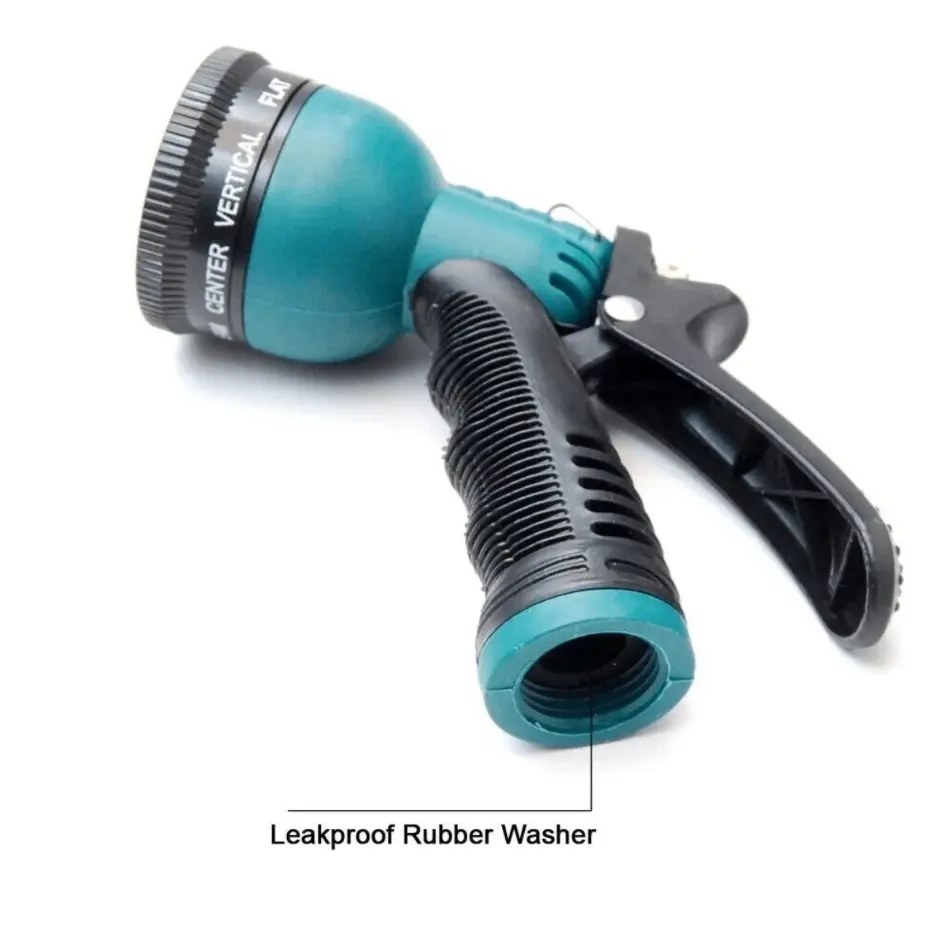 8-Pattern High-Pressure Leak-Proof Garden Water Hose Nozzle Sprayer, Durable Single-Piece Design Spray Head for Lawn Watering, Car Washing