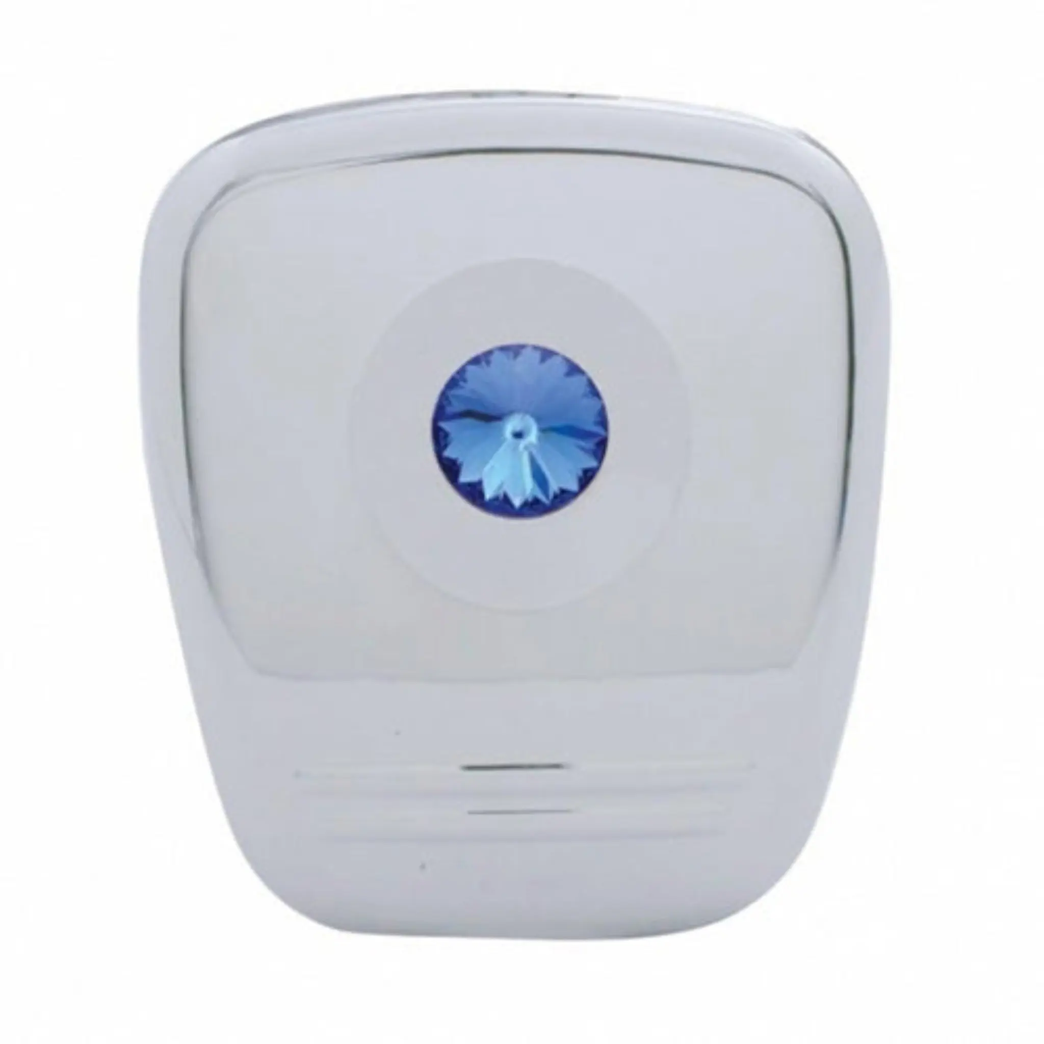 Automotive Chrome Diagnostic Plug Cover with Crystal, Compatible with Peterbilt Vehicles by United Pacific