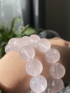 Jumbo size Star Rose Quartz Bracelet