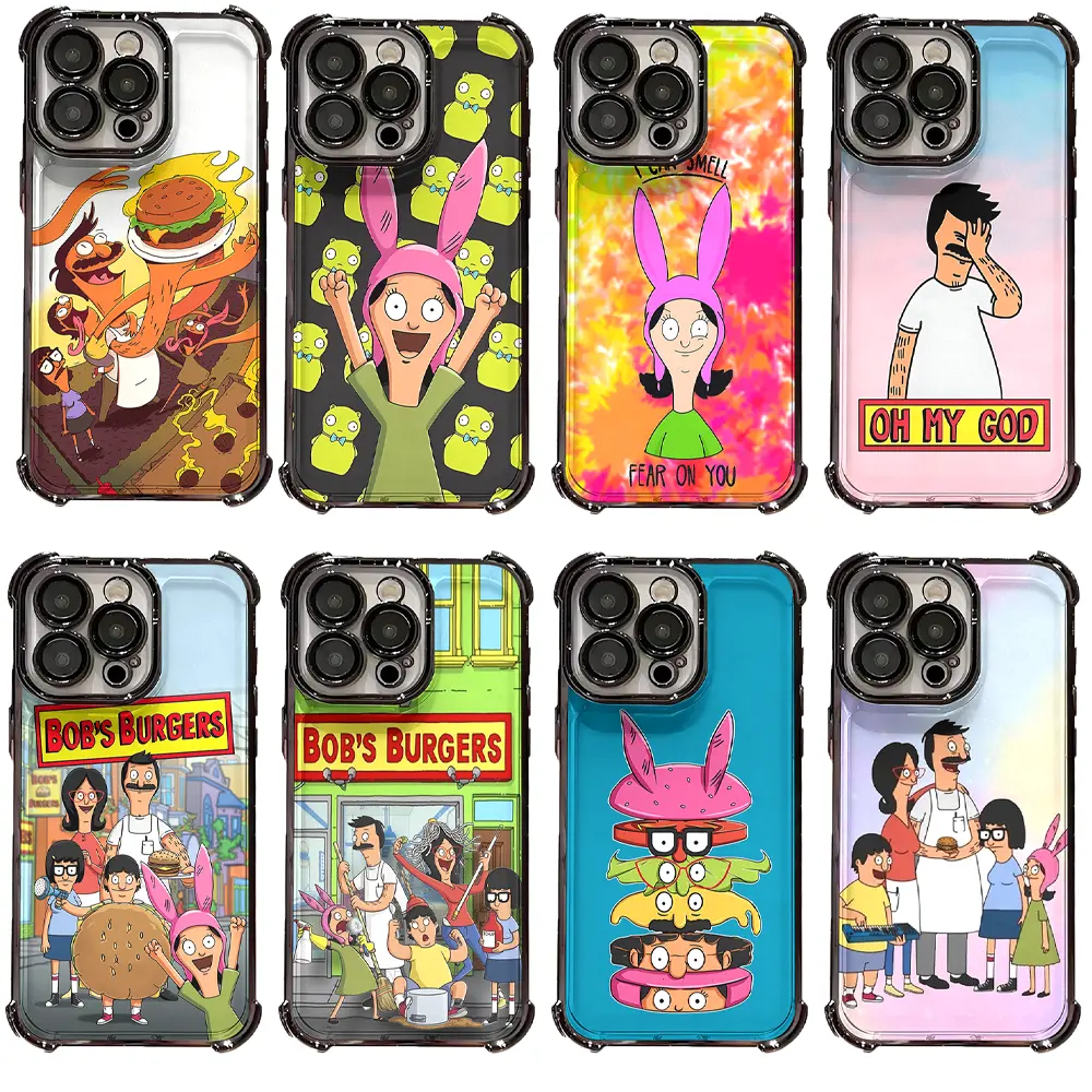 Bob's Burgers Phone Case Belcher Family Louise Tina & Bob Phone Cases for iPhone 17 Air 16 Pro Max 15 14 Plus 13 12 11 Anime Meetup Swaps