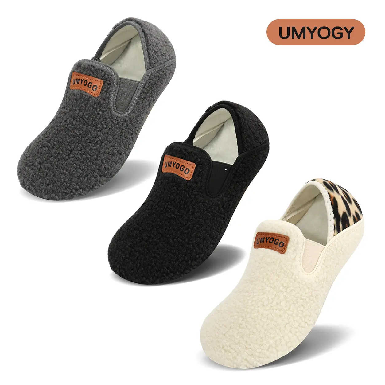 Unisex Faux Fur House Slippers, Lightweight Foldable Athletic Sock Shoes with Anti-Slip Sole for RV, Dance & Fishing, Slippers For Women, Slip On, Antislip Women's Home Slippers