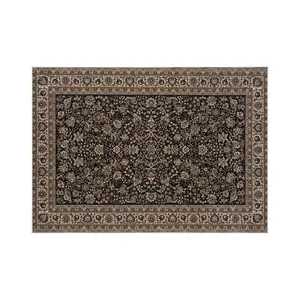 1 PC Washable Persian Rug, Non-Slip Velvet Floral Carpet, Home Decor, Bedroom Accessories, Living Room Decoration, Holiday Gift, Wedding Decor