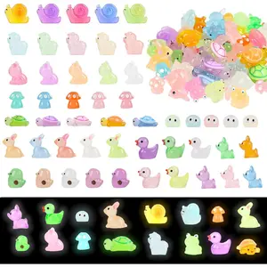 Household daily necessities LOKIPA 50PCS Luminous Mini Resin Animals, Glow in The Dark Miniature Figurines Tiny Little Animals Garden Decor Micro Landscape Fairy Dollhouse Ornament for Fairy Garden, Dollhouse, Plant Pots