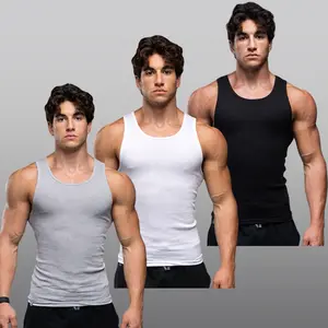 Lifestyle Impact – Slim Fit Men’s Striped Tank Top, Comfortable Minimalist Design, Pack of 3 (XS–XXXL)
