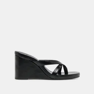Dolce Vita HELAN WEDGES BLACK LEATHER