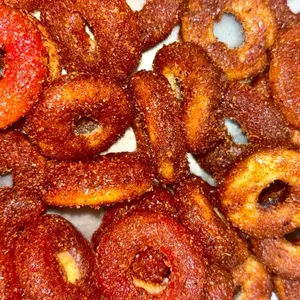 Cowgirls Candy Rush’s Chamoy & Tajin Peach Rings-Sweet & Tangy Flavoring Candy-Snack