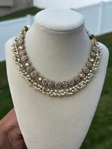 Kyra Necklace Set (Includes Earrings & Tikka)