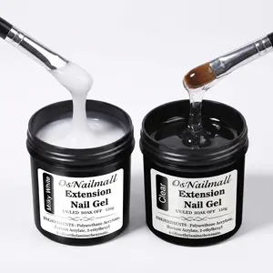OsNailmall 150g UV Gel Nail Extension Gel, Clear Gel Nail Polish, Soak off Gel Varnish, Professional Manicure Supplies, Nail Art