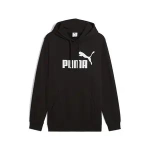 PUMA Mens Essentials No. 1 Logo Hoodie Casual Outerwear Casual - Black