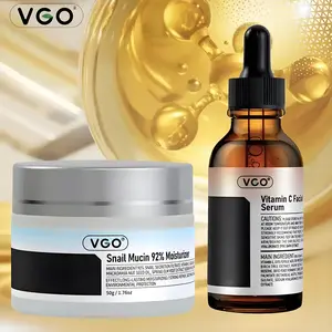 VGO Skincare Duo - Brightening Serum Firming Cream - Suitable for All Skin Types moisturizer Hydrating Skin Repair Radiance