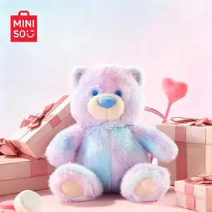 MINISO Gift Bear Iridescent Plush Doll, Cute Scented Stuffed Teddy Bear Toy, Soft Fluffy Fragrance Plush Figure, Kawaii Cartoon Bear Ornament, Perfect Birthday Holiday Gift for Kids Girls Home Decoration and Collectible Souvenir  #Summervibes