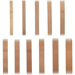 55 count/Set Knitting  Kit Carbonized  Double Pointed  Set in 11 Sizes 13cm/5.1in (2.0mm-5.0mm)