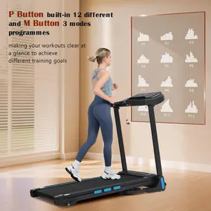New Home Treadmill: Equipped with a 3.5‑horsepower hydraulic system for automatic folding; features an incline function; reaches a maximum running speed of 10 mph and supports a maximum weight capacity of 350 lbs.This treadmill is also fitted with a hear