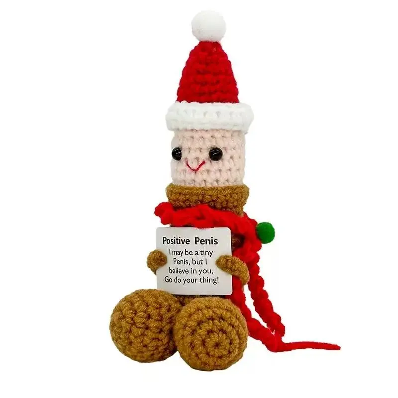 Hand-Crocheted Amigurumi Emotional Support Stuffed Toy - Cute Stuffed Plushie with Positive Encouragement Cards, Desk & House Decoration, Heartfelt Gift for Mothers (Mother’s Day, Valentine’s Day)