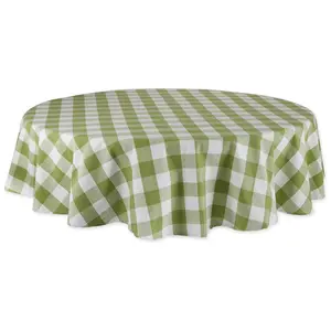 Design Imports Buffalo Check Tablecloth 70 Round