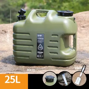 Volixor 25L Water Container Large Capacity Portable Drinking Water Canister with Detachable Faucet Camping Water Bucket