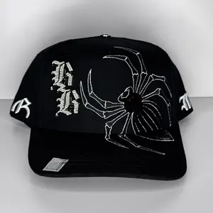 Spider black hat SnapBack for Men - Snap-Back Design, Casual Style