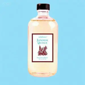 Refill Diffuser Oil in Glass Bottle for Home Fragrance, Long-Lasting Scent, Japanese Quince Aroma, Premium Essential Oil Blend, Natural Air Freshener Floral Decor Fruit Peach