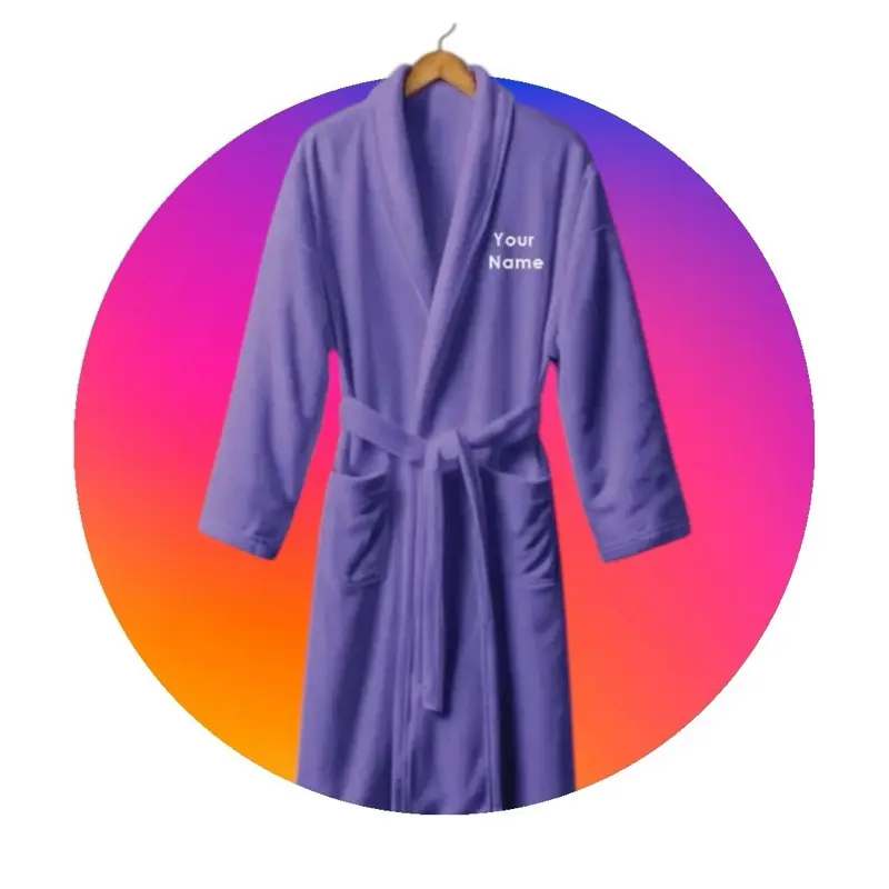 Luxury  Embriodered  Size fits Most  - RobeMonogrammed Biege,Choose Your Color