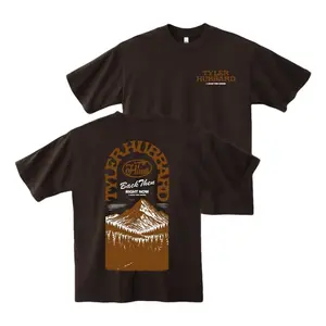 Tyler Hubbard “Back Then Right Now” Double-Sided T-Shirt – Vintage Mountain Graphic Tee, Soft Cotton Country Music Shirt, Casual Fan Merch Men’s Tops