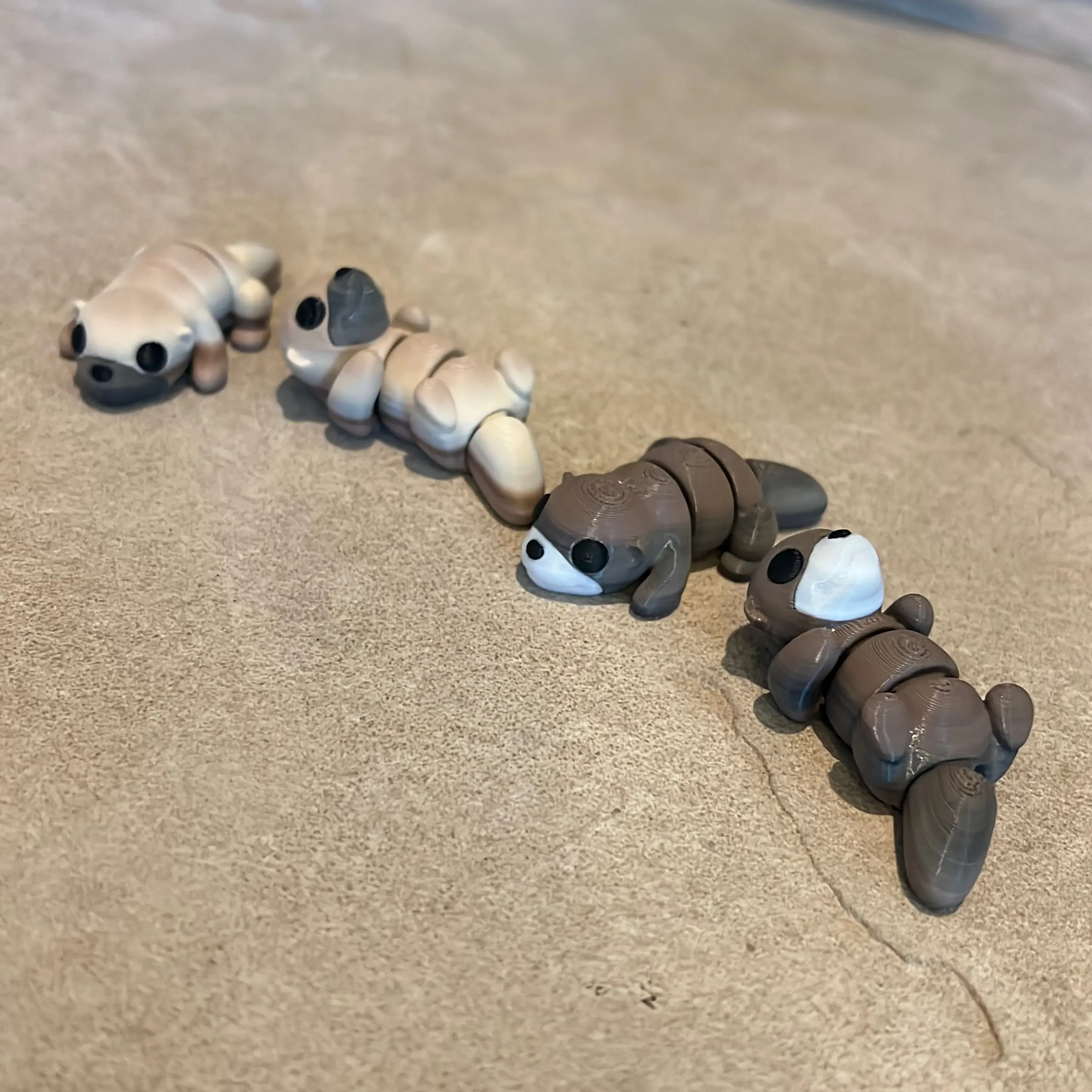 2.5 Inch Long 3D Decorative Otter Figurine