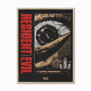 Resident Evil (1996) Original Nightmare Unframed Poster - Umbrella Corp Laboratory Schematic Art Print - Classic PlayStation Horror Game Wall Decor